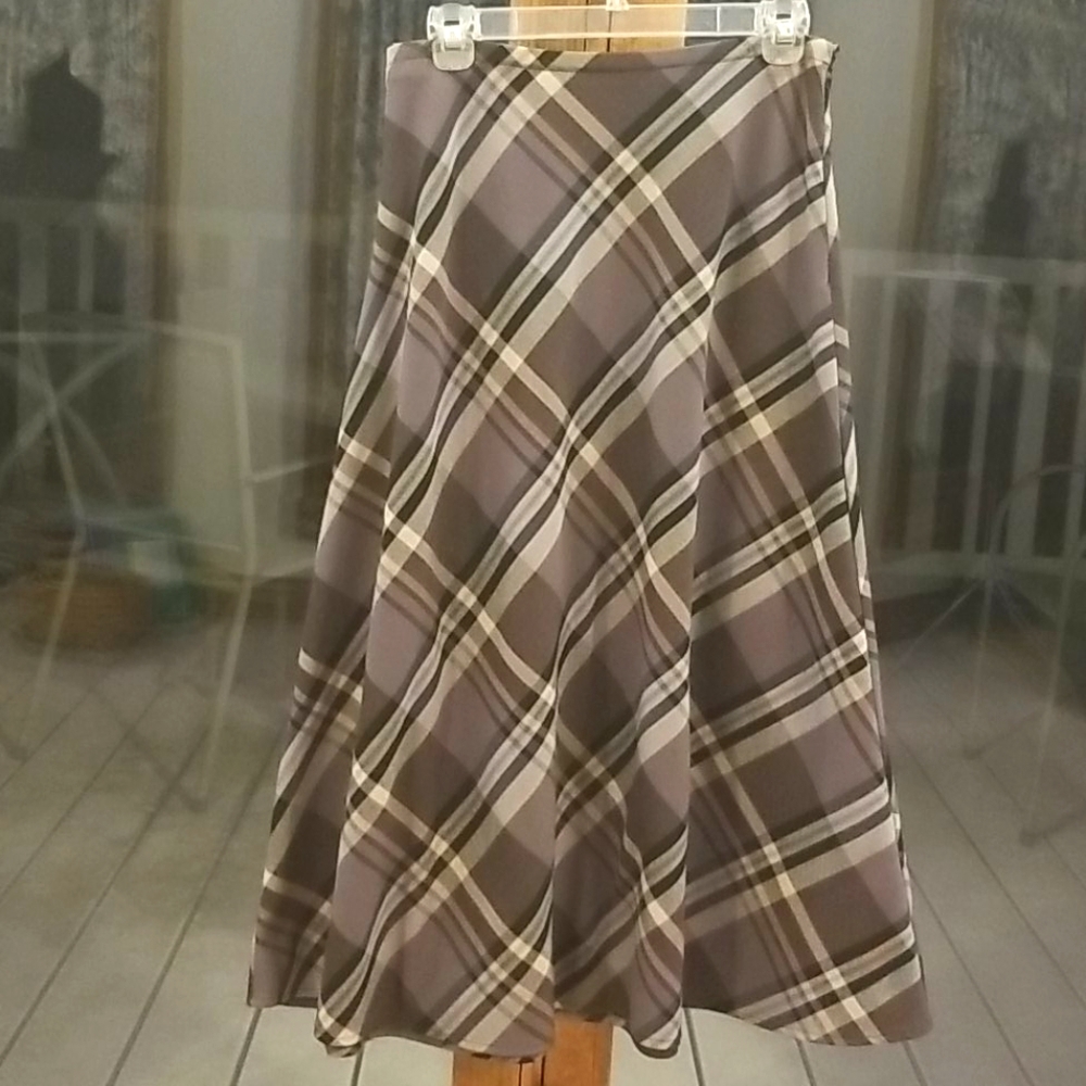Croft&Barrow plaid A-line skirt